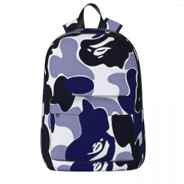 Rucksack Purple Hypebeast Luxus stilvolle Tarnung Frau Rucksäcke Jungen Mädchen Bookbag Kinder Schultaschen Reise Rucksack Umhängetasche