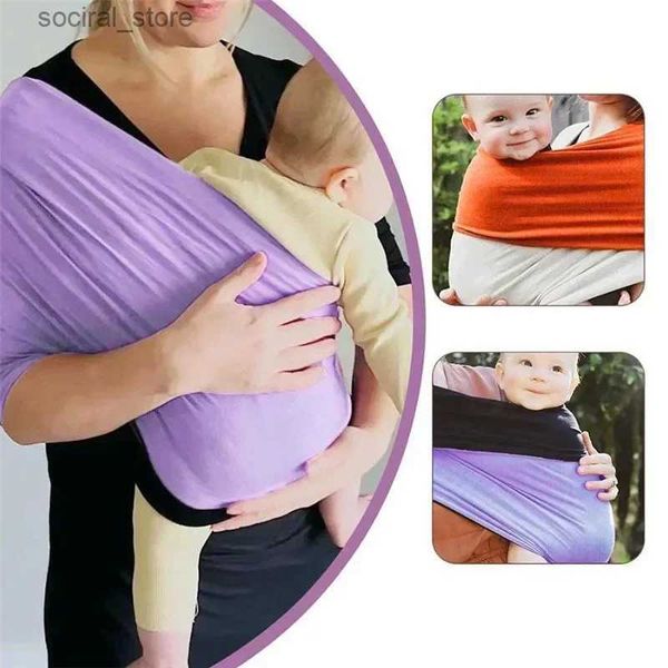 Taşıyıcılar Sırt Çantaları Bebek Sling Pamuk Yumuşak Elastik Bebek Taşıyıcı Bebek Toddler Taşıyıcı Kolay Yeni doğan battaniye yenidoğan fotoğrafçılık sargısı L45