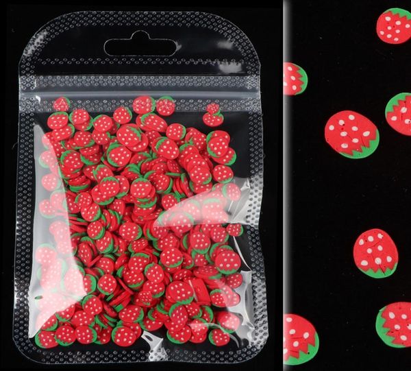 10gbag 3d farbenfrohe winzige Fruchtscheiben Pailletten für Nägel DIY Acrylpolymer Tonnägel Art Accessoires2084461