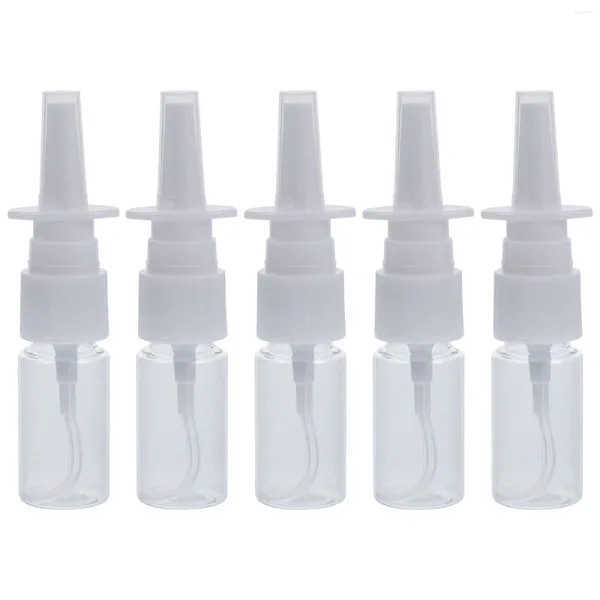 Garrafas de armazenamento 5 PCs Garrane de spray nasal Mini fino névo