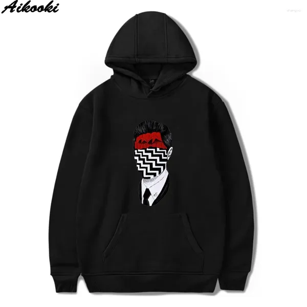 Hoodies masculinos Twin Peaks Imprima Mulheres/homens Harajuku Hip Hop Fashion Men Mastwear Autumn/Winter Roupas