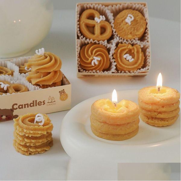 Candela profumata Aromaterapia Box regalo souvenir Set fatti a mano Candele decorative in cera di soia per bagno profumato e consegna a goccia per il corpo hom dhtej