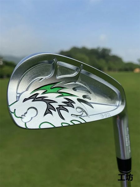 Clubes de golfe Novos ferros de golfe emillid bahama eb901 ferros prata/ verde (4 5 6 7 8 9 p) 7pcs com eixo de aço/ grafite com coberturas de cabeça