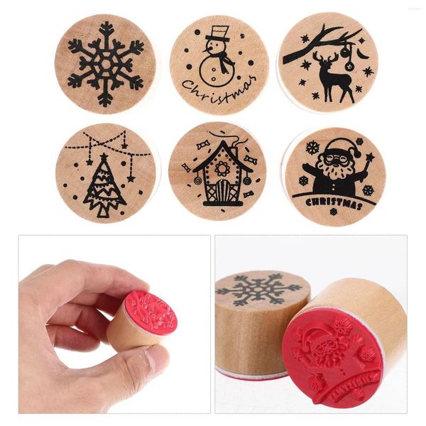 Garranhas de armazenamento Carimbo de natal natking bobo de estampa Stamper Scrapbook Cartoon Stampers Toys Seal