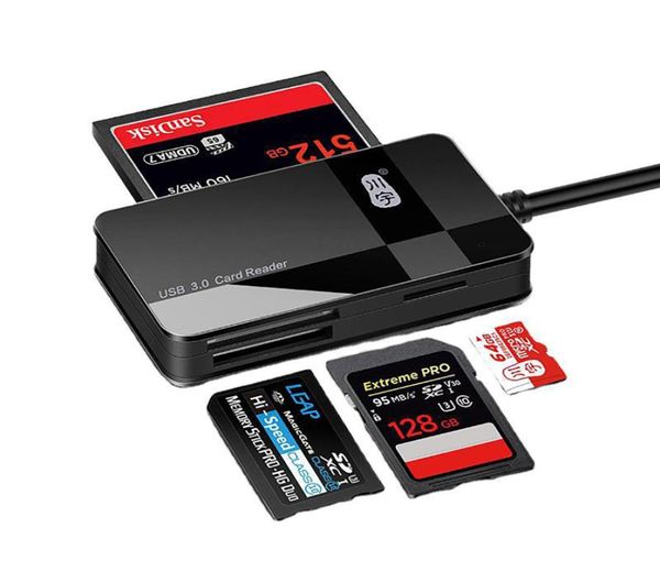 C368 Allinone Card Reader High Speed USB30 Celular Telefone TF SD CF MS MEMÓRIA CARD