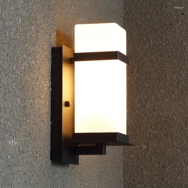 Duvar lambası Açık Vintage Walkway Sconce E27 Su Geçirmez Avlu Lambaları Koridor Balkon Villa Hafif Teras