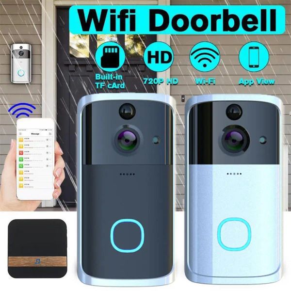 Doorbell Wifi Kapı Zili Kamera Video IR Alarm Gece Görme Kapısı Bell Evi Kablosuz Güvenlik Kamera Akıllı Çan Kapısı