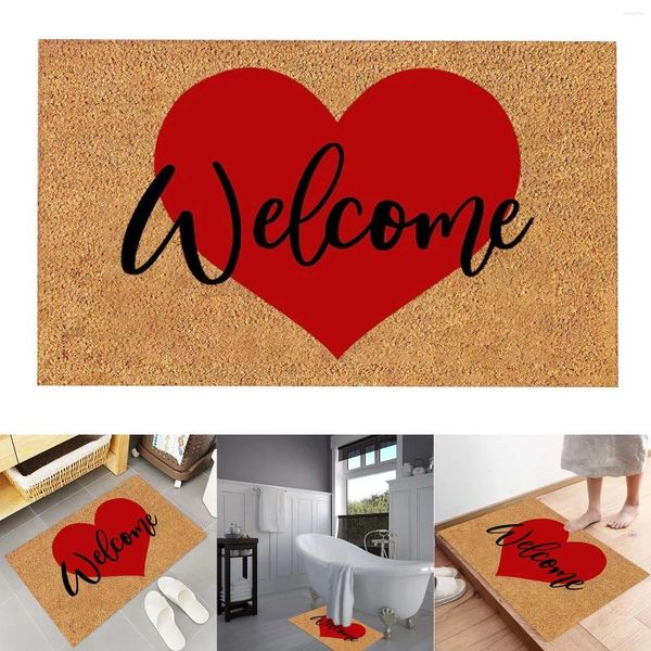 Teppiche Alentine's Day Floor Matten Urlaub Willkommenstür Außenwurf Decke extra groß für Couch 90 x 120