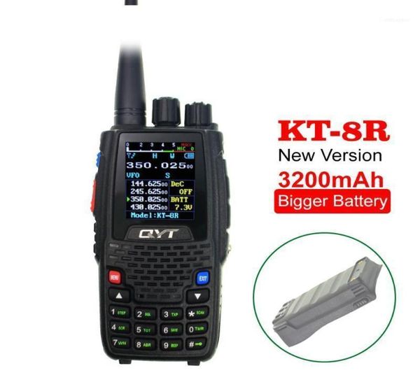 Walkie Talkie Qyt Quad Band UHF VHF 136147MHz 400470MHz 220270MHz 350390MHz 4 3200mA