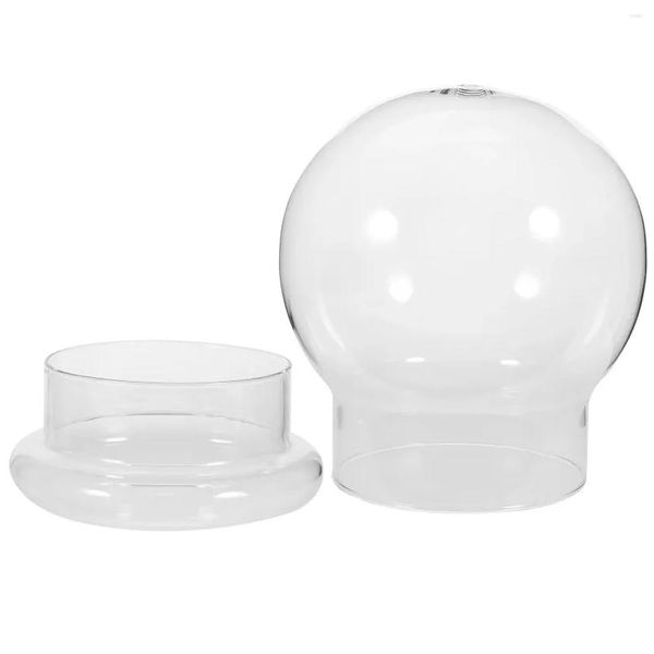 Vasos transparentes ecológicos de vidro de vidro cúpula Microlandscape Terrarium Drop Drop Drop Home Garden DHTQB
