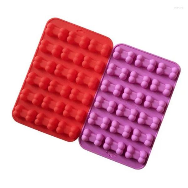 Moldes de cozimento moldes de osso de silicone Bandejas de gelo Trelas de pet biscoitos de chocolate doces doces de doces de decoração guloseimas