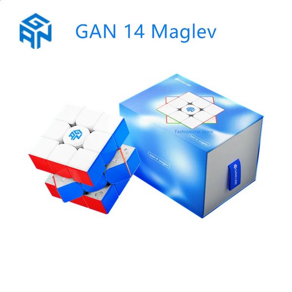 Gan 14 Maglev UV Manyetik Magic 3x3x3 Hızlı Küp Gan 14 Çıkartısız Profesyonel Küp Fidget Oyuncakları Gan14 Cubo Magico Bulmaca Küp 240326