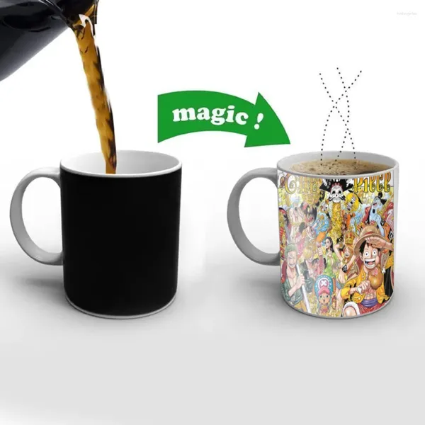 Кружки O-ne Piece Ceramic Coffee Color Comeed Tea Cup Cup Cups Интересные подарки