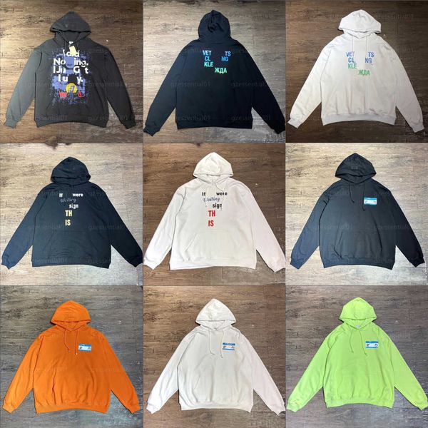 Bahar Tasarımcı Hoodie Mektup Baskı Moda Erkek Kadın Hoodies Uzun Kollu Kazak Moda Yüksek Sokak Pamuk Karışımı Polyester Hoodie Vete Ments Kapüşonlu Sweatshirt