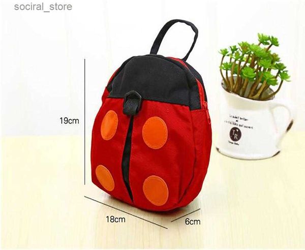 Träger Schlingen Rucksäcke Rucksack niedliche Babyträger Wandergürtel Beutel Kabelbaum Leinen Taschen Kinder Sicherheit Lernen Walk Handtasche Kinder Infant Ladybird275L L45