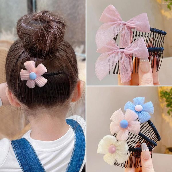 Acessórios para o cabelo Clipes de garotas bonitas Baby Insert Comb Children Organizer Cartoon Bangs Ornament Little Girl Headwear Kids