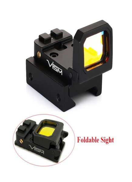 Visma tattico Abbassa l'ottica riflessibile olografica a piegatura olografica a pistola con gmount e picatinny mount2686327 da 20 mm e picatinny