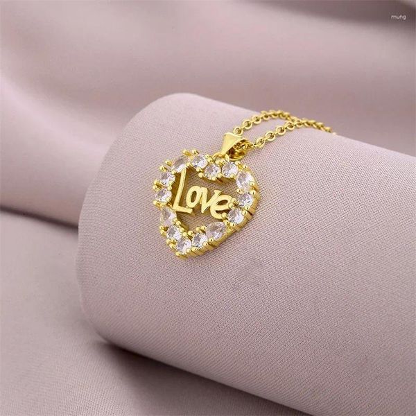 Ciptenanti collane di moda lettera d'amore collana per la festa della mamma collare in acciaio inossidabile collare di gioielli personalizzati