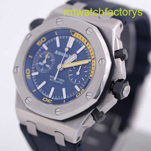 Perfect AP Wristwatch Epic Royal Oak Offshore 26703ST Mens precisão Aço Blue Plate Automático Swiss Selp Watch Famous Luxury Sports Watch