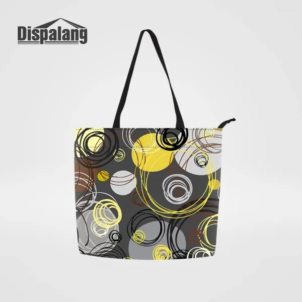 Abendtaschen Frauen Leinwand Einkaufstasche Personalisierte Stripe Print Mode Totes Schulter Sommerstrand Handtasche wiederverwendbar