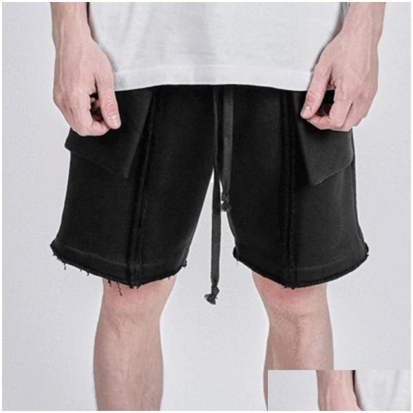 Shorts maschile maschile casual per la pelle, lunghezza del ginocchio, uomo sportivo da basket per la consegna di abbigliamento abiti dhdig