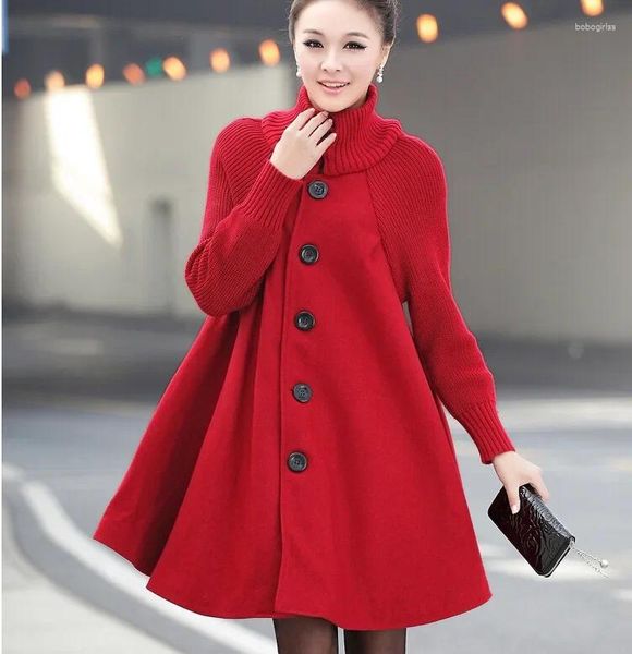 Tappeti Cape Woolen Coat Windbreaker Maternity Winter