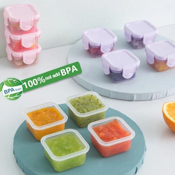 Bottiglie di stoccaggio versatile mini scatola di mantenimento fresco comoda snack per alimenti per bambini a prova di perdite BPA portatile