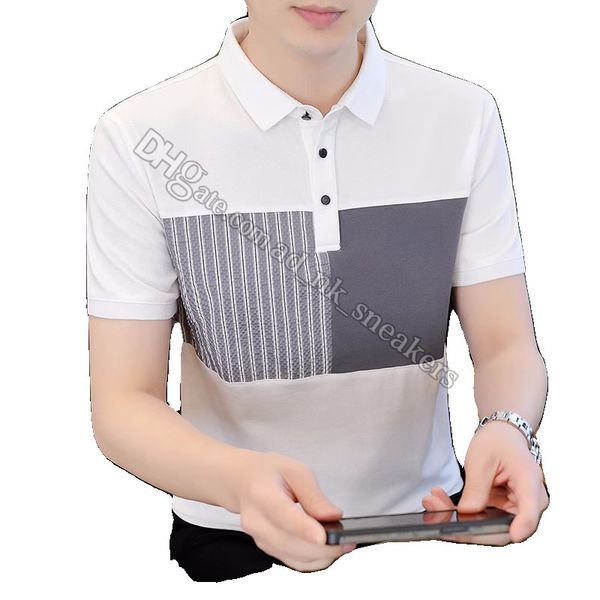 Kurzärärmelte T-Shirt-Sommerschlampe für Männer, um Pure Cotton Herren 2024 New Polo Shirt zu führen