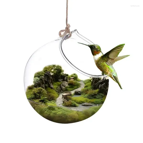 Andere Vogelversorgungen Glas Hummingbird Feeder Multifunktionen Feeder für wilde Vögel Top Eröffnungsdesign Fütterungswerkzeug Gartendekoration Dekoration