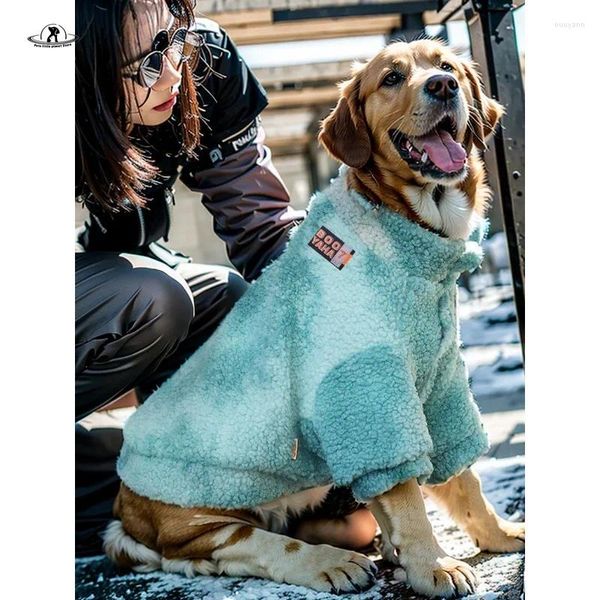 Abbigliamento per cani grandi vestiti autunno inverno Golden Retriever Labrador Outfits Samoyed Border Collie Costume Big Hoodie Pet
