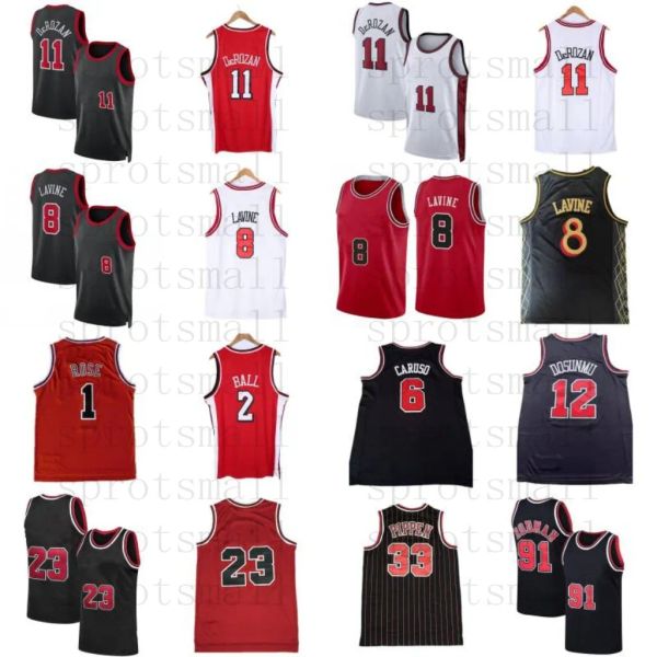 23-24 2 Lonzo Ball Zach 8 Lavine City Basketball Jersey Michael 6 Alex Caruso Ayo Dosunmu Derrick 1 Rosa 11 DeMar Derozan Mens Dennis 91 Rodman Scottie 33 Pippen Shirt