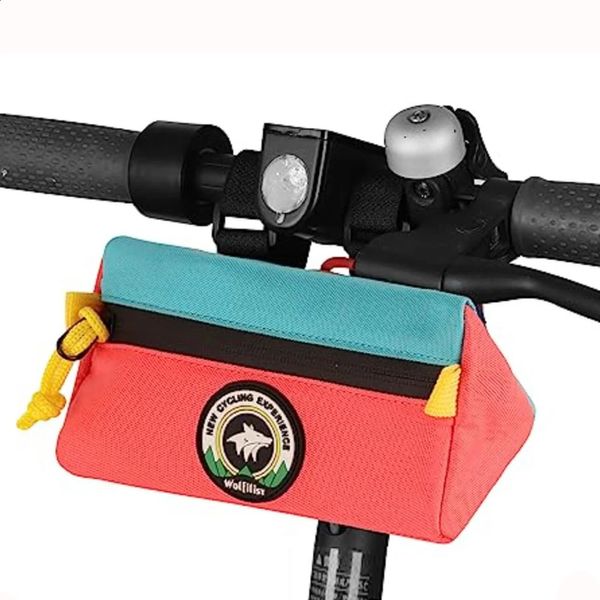 Borsa per biciclette 1L Capacità di ciclo frontale impermeabile MTB Accessori per bici da bici da bici per fritte per manubrio portatile 240329 240329