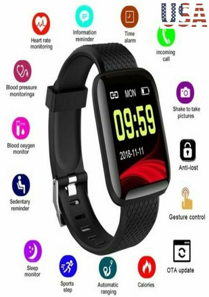 Smart Watch Carent Restendment Blood Affronta Impossibile Smart Sports Watch Sports Bracciale compatibile con Huaweisamsung Apple Mobile Pho1495682