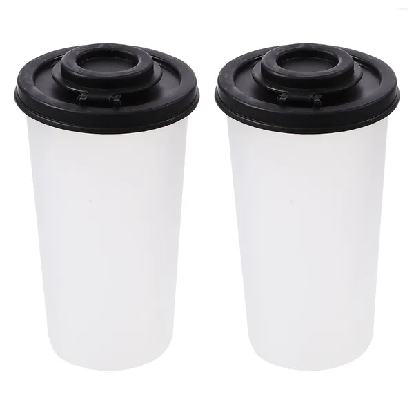 Geschirrsets 2pcs Plastik Salz Shaker tragbare Gewürzflasche Picknick Pfefferflaschen Behälter