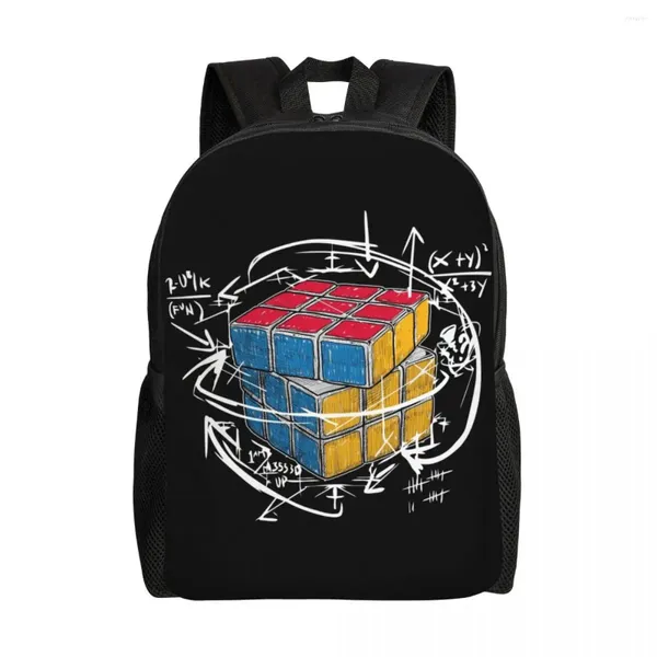 Backpack Math Math Math Graphic for Men Men Waterproof School College College Matemática Ciência Bolsa de Impressão de Bolsa de Impressão