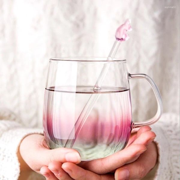 VINCITORE GLI UCCESSO DI VINO STANZE CATHERE CREATIVO CAGGIO CAGGIO CASA CAMERA PICCOLA Piccolo Drink per la colazione del latte fresco con maniglia ragazza adorabile