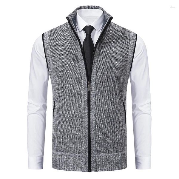 Maglioni masWears vestiti maniche giubbotti in maglia cardigan con zip full primavera autunno marrone cappotto sportivo casual giubbotti da maglione homme