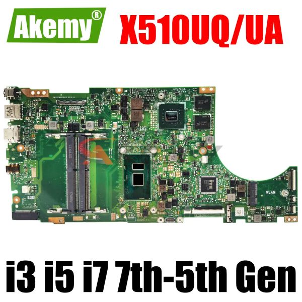 Scheda madre x510ua laptop scheda madre per asus x510un x510ur x510uar x510unr x510uq x510u s510u x510uf mainboard i3 i5 i7 7a o 8a gen cpu