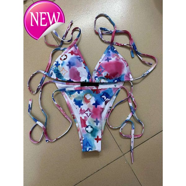 2024 Yeni Moda Tasarımcısı Seksi Bikini Setleri Ucuz Kadın Ladies Lüks Mayo S İki Parçalı Mayo Setleri Kızlar Plaj Giyim Yaz Marka Simya Takım Boyutu S-XL AL283