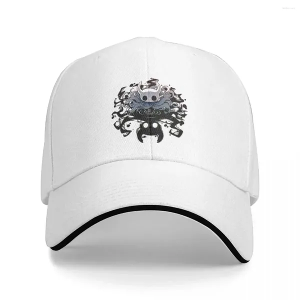 Ball Caps Hollow Knight Baseball Cap Hip Hop Game Anime Sandwich Hats for Men Mulheres Polyster Sun Hat Chand Atividades Proteção