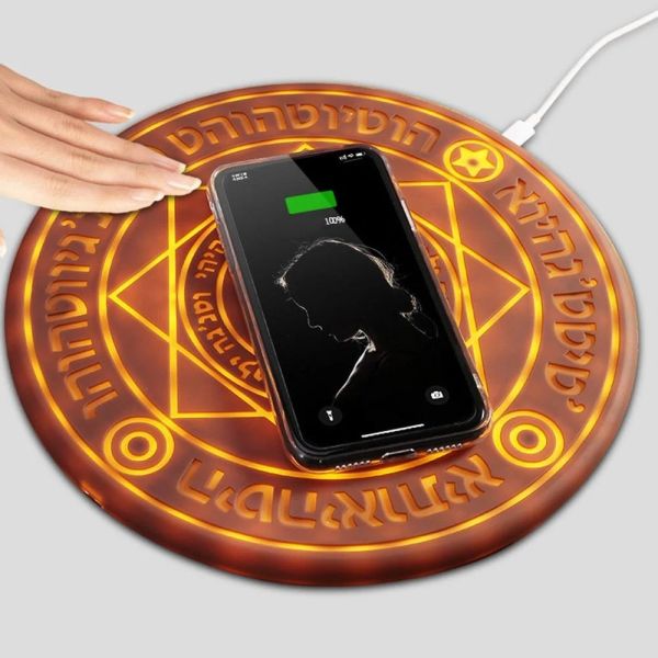 Chargers 10w Universal Magic Circle Wireless Caricatore wireless Pad di ricarica rapida veloce per iPhone Xs 8 Samsung Huawei Honor Xiaomi