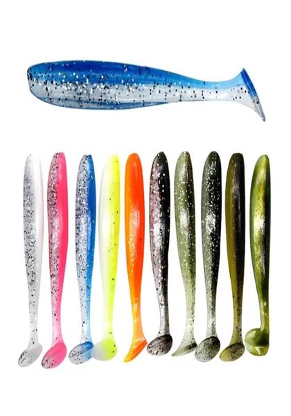 Shad worm isca macia 70 mm T cauda cauda wobblers fishing tackle tackle bass pike aritificial silicone swimbait conveniente e preti5078327