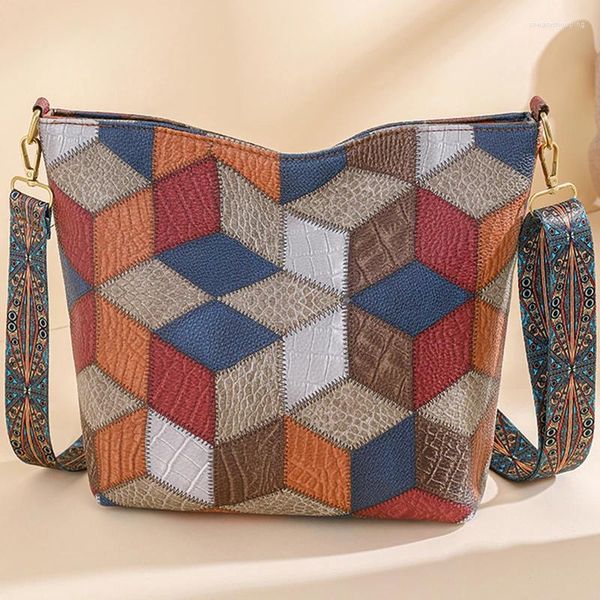 Totes weibliche große Kapazitätsnähung Single -Ocphot -Tasche 2024 berühmte Frauendesigner -Marke Handtasche Weiche Leder Crossbody Taschen Sack