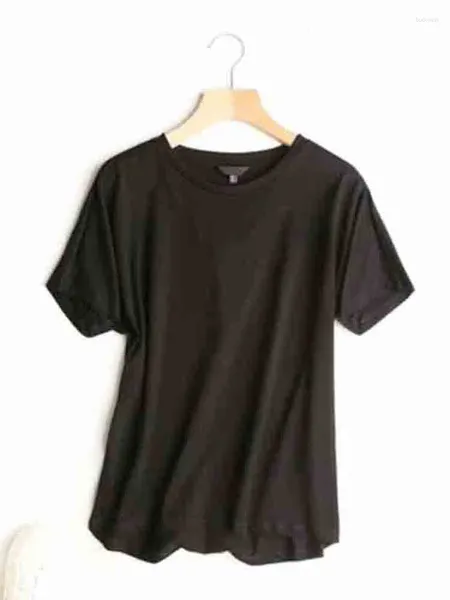 Camicie da donna Shirt estivo appassito Schema Donne Inghilterra Simple Solid Cotton Match Basic Harajuku Tshirt 2024