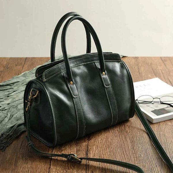 Sacchi da sera ms donna di alta qualità da donna satchel lussuoso vegetale in pelle retrò con spalla retrò lady messenger tote 2024