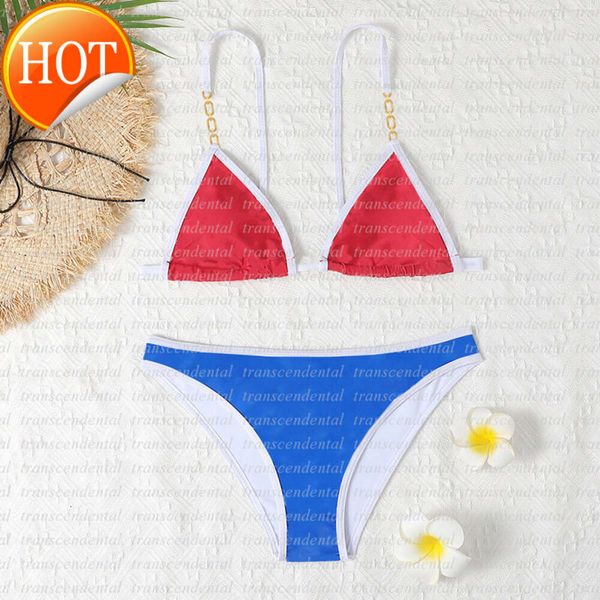 Designer Sexy Bikini Set 2024 Nuovo gradiente di moda Donne da bagno colorato SET SET BACKING SUD BACKING SIGHT BEACK STHECK STHEY STHEY