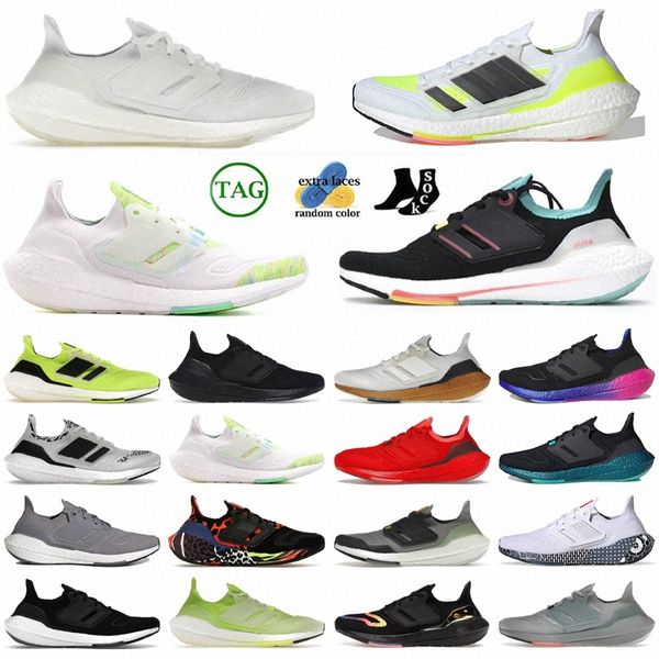 Ultraboosts 20 22 UB Casual Running Shoes Triple Black White Jogging Dash Grau Solar Blue Metallic Tech Tenis Designer Schuhe K0W5#