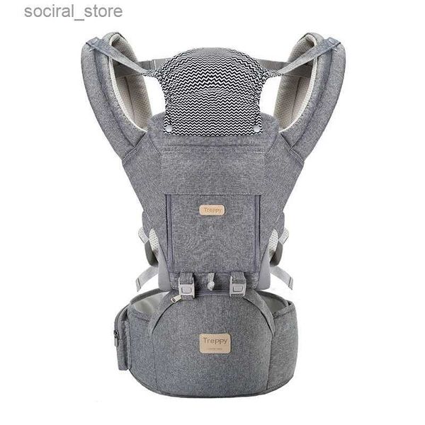 As transportadoras lingam as mochilas transportadoras de bebê 5 em 1 Todo o estilo de mochila de posição para segurar bebês bebês e criança de 7-35 lbs certificados L45