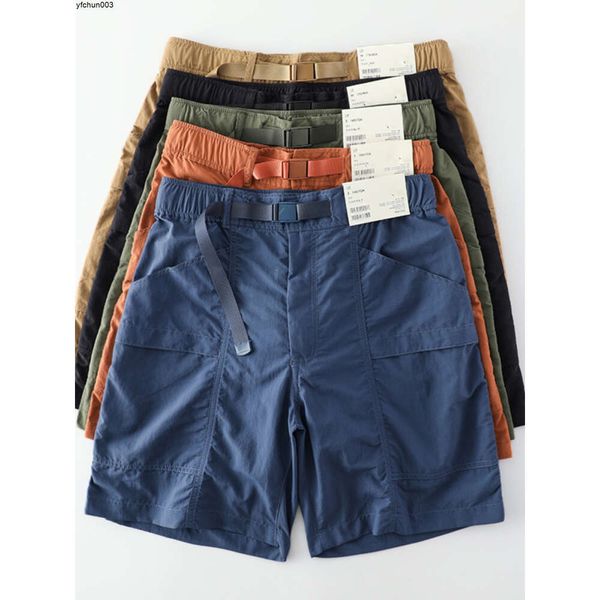 Shorts funcionais de secagem rápida para masculino verão fino à prova d'água calças casuais capris