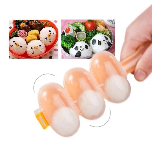2pc/conjunto criatividade Rice Ball Moldes de sushi fabricante de moldes Diy Sushi Ferramentas de fabricação de cozinha bento itens de frete grátis